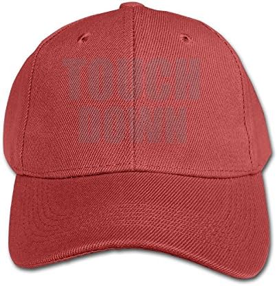 Umison Touch Down Kid Baseball Cap Running Adjustable Peaked Hat Red