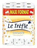 Le Trèfle 407728 Toilet Paper Camomile 24 Rolls Large Format