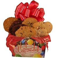 Happy Birthday Gourmet Cookie Gift Basket Box