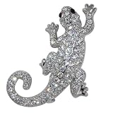 Pugster Austrian Crystal Lizard Brooch Pin
