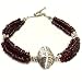 Handmade Garnet Bracelet With Silver Beads