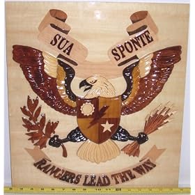 Rangers Lead the Way - Handcrafted Wooden Plaque