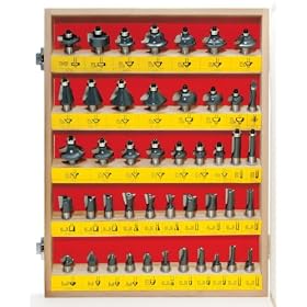 MLCS 8379 Shopmaker Boxed Router Bit Set, 1 2-Inch Shank, 45-Piece by MLCS