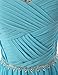 Dressystar Beaded Straps Bridesmaid Prom Dresses with Sparkling Embellished Waist