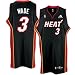 Dwyane Wade Miami Heat Black Swingman Adidas NBA Jersey