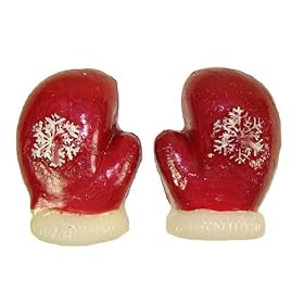  Club Pack of 192 Red Mitten Floating Christmas Party Candles 3.25