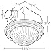 Air King DRLC701 Round Bath Fan with Light, Bronze
