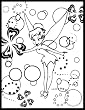 Fairy Tinkerbell Coloring Board