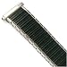 Watch Band Expansion Strech Metal Black with Silver color edges fits 16mm to 19mm