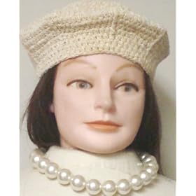 One Strand Simulated Large Light Ivory Pearls Choker Necklace Earrings on Clips for Women Teens...