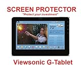 Viewsonic G Tablet Screen Protector Ultra-clear Dry Application! Smooth Scrolling by Aurum (TM)