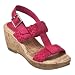Girls' Cherokee® Gladiola T Strap Wedge Sandal - Fuschia