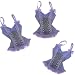 Lavender Sachets Filled With French Lavender - Camisole Lace Bag -Set of 3
