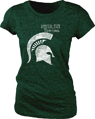 NCAA Michigan State Spartans Women's Tri-Blend Tee, Small, Forest