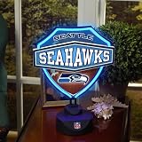 The Memory Company NFL-SSH-871 Seattle Seahawks Neon Shield Table Lamp