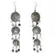 Indian Style Sterling Silver Girls Earring Size: 4 inches