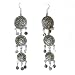 Indian Style Sterling Silver Girls Earring 4 inches