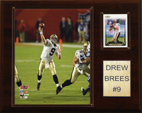 NFL Drew Brees New Orleans Saints Player Plaque