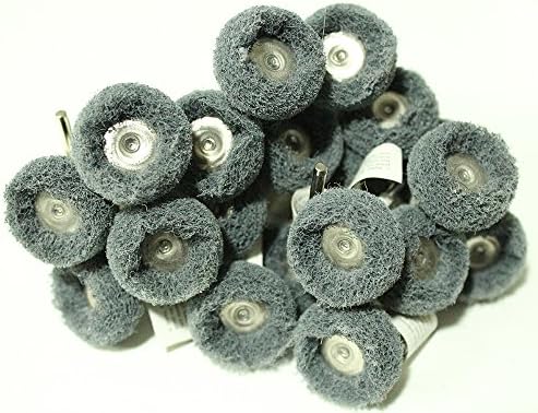 36pc POLISHING 1" ABRASIVE WOOL BUFFING WHEELS BRUSHES FOR DREMEL TOOLS 300 GRIT