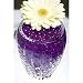 Crystal Soil Water Beads - PURPLE - Wedding Centerpiece - Makes 6 Gallons (8 Oz. Pack) + 1 Crystal Soil Rose