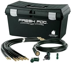 Fresh Fog 80042 Electric Outdoor Cooling Misting System Kit with Heavy Duty Carrying Case
