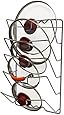 DecoBros Wall Door Mounted Pot Lid Rack, Chrome Finish