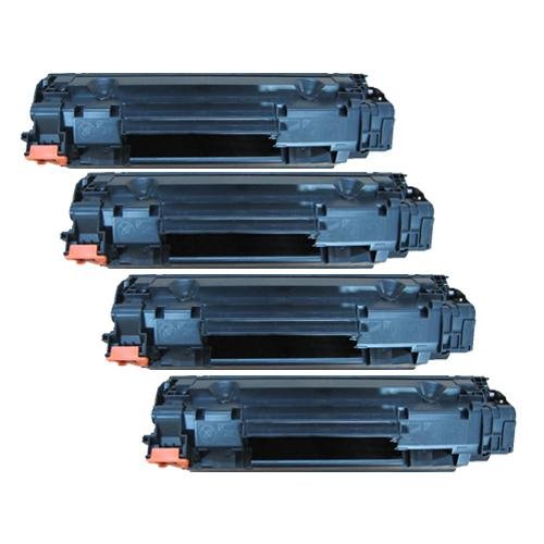 4 x Compatible HP 85A (CE285A) Black Toner Cartridges for use with HP LaserJet Pro P1102w Printer/HP LaserJet Pro M1212nf Multifunction Printer