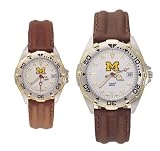 University of Michigan Wolverines M All Star Leather Watch