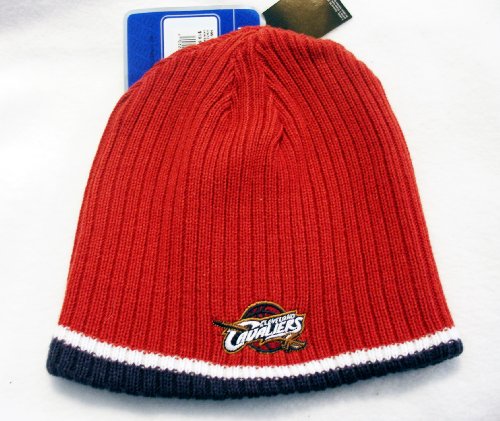 CLEVELAND CAVALIERS Reversible Ribbed Knit Beanie Hat Ski Cap By Adidas