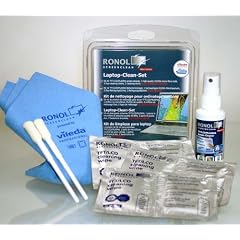 RONOL "Laptop Clean Set" TFT, LCD, Screen Cleaner + 1 Vileda Professional-Microfasertuch + 3 Duo Reinigungst�cher + 2 spezial Reinigungsst�bchen, Notebook reinigen