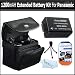 Battery Kit For Panasonic Lumix DMC-FZ100 DMC-FZ40 DMC-FZ47 DMC-FZ150 Digital Camera Includes Extended Replacement DMW-BMB9 Rechargeable Lithium-Ion Battery (1200Mah) (with Info-Chip!) + Case + Screen Protectors + Mini Flexible Tripod + MicroFiber Cloth