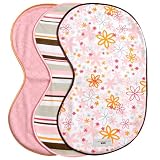 JJ Cole Pink Burp Cloth