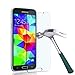 TANTEK Galaxy S5 Screen Protector, [Bubble-Free][HD-Clear][Anti-Scratch][Anti-Glare][Anti-Fingerprint] Premium Tempered Glass Screen Protector for Samsung Galaxy S5, [1Pack]