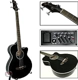 New Electric Acoustic Bass Guitar W/ Equalizer & Accessories