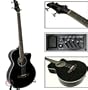 New Electric Acoustic Bass Guitar W/ Equalizer & Accessories