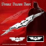 NEW Silver Batarang Shape Batman Double Folding Knife