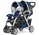 Poussette double Together Klabber + Ombrelle à triple flexible avec Easy Clip - noir
