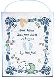 'Our Home' New Baby Boy Tapestry Wallhanging