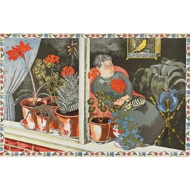 John Nash 'Window Plants' School Print