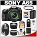 Sony Alpha SLT-A65 Translucent Mirror Technology Digital SLR Camera Body & 18-135mm Lens with 32GB Card + Battery + Backpack + Remote + Filter + Telephoto & Wide-Angle Lenses + Accessory Kit
