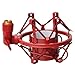 Olymstore(TM) Metal Microphone Mic Shock Mount Shockmount for Most Recording Microphones Red