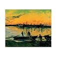 Unloading At Arles by Vincent van Gogh poster print,19.8 in. x 15.8 in.