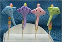 6" Bright Sting Ray on Pop, 4 Asst Case Pack 36