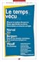 Le temps v�cu - Pr�pa S 2013-2014