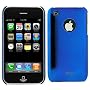 GTMax Chrome Blue Durable Slim Fit Back Cover Case for Apple Iphone 3Gs 3G S, 3G Smartphone