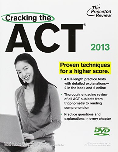 Cracking the ACT with DVD, 2013 Edition (College Test Preparation)