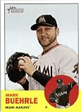 2012 Topps Heritage 160 Mark Buehrle - Miami Marlins (ENCASED MLB Trading Card)