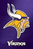 Minnesota Vikings (Logo) Sports Poster Print - 24" X 36"