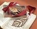 "Turning Leaves" Bookmark with Burgundy Silk Tassel