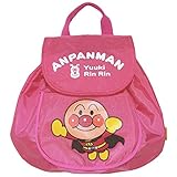 【日本製】アンパンマン 肩ひも調節可能！ かぶせリュック ANPANMAN ピンク◇22×28cm